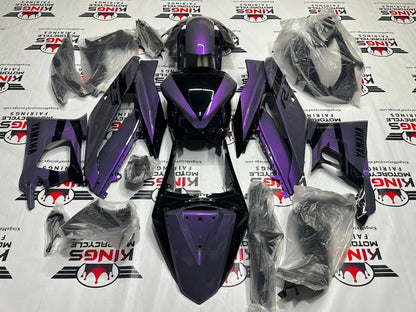 YAMAHA R3 Fairing Kit (2019-2021)  Chameleon Purple, Gray at KingsMotorcycleFairings.com