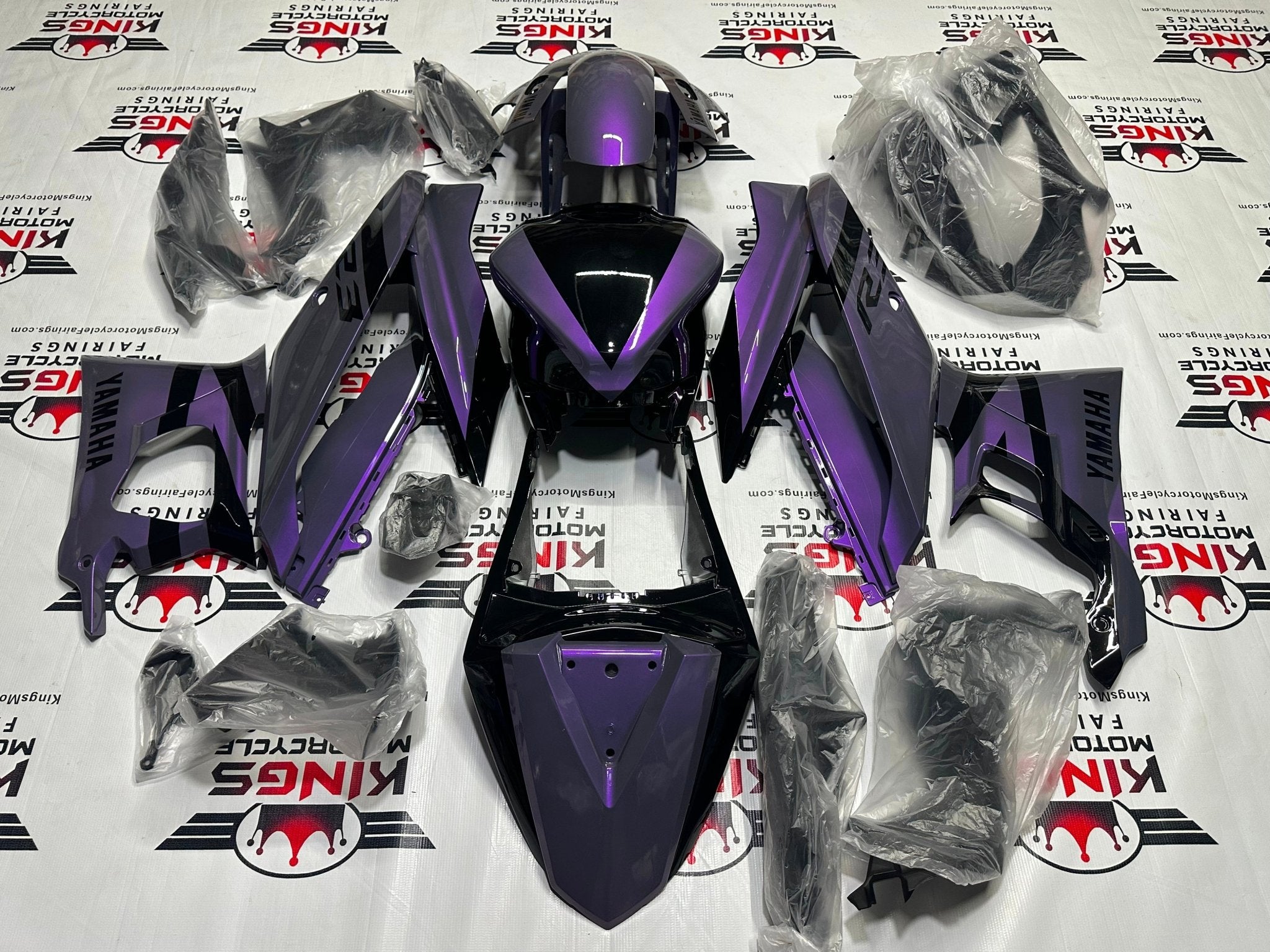 YAMAHA R3 Fairing Kit (2019-2021) Purple, Gray Chameleon at KingsMotorcycleFairings.com