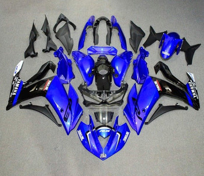 YAMAHA R3 Fairings (2015-2018) Blue, Black, Yamalube at KingsMotorcycleFairings.com