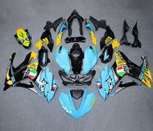 YAMAHA YZF-R3 Fairings (2015-2018) Blue, Black, Yellow Shark at KingsMotorcycleFairings.com