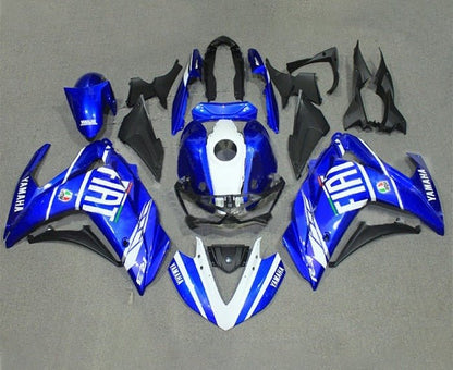 YAMAHA R3 Fairings (2015-2018) Blue, White FIAT at KingsMotorcycleFairings.com