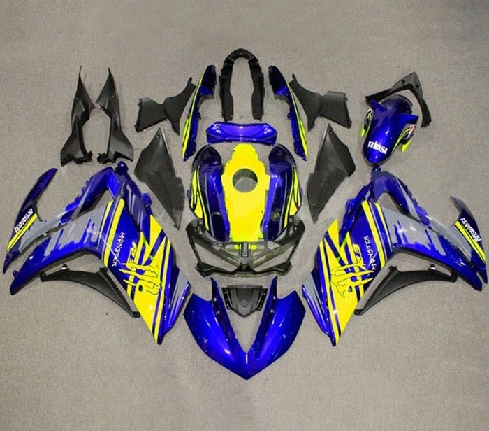 YAMAHA R3 Fairings (2015-2018) Blue, Yellow, Gray from KingsMotorcycleFairings.com