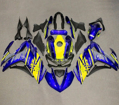 YAMAHA R3 Fairings (2015-2018) Blue, Yellow, Gray from KingsMotorcycleFairings.com