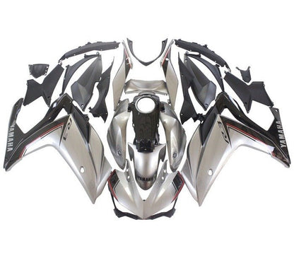 YAMAHA R3 Fairings (2015-2018) Gray, Black, Red at KingsMotorcycleFairings.com