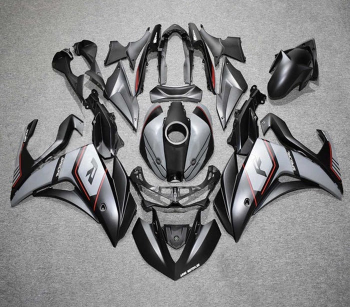 YAMAHA R3 Fairings (2015-2018) Matte Black, Gray, Red at KingsMotorcycleFairings.com