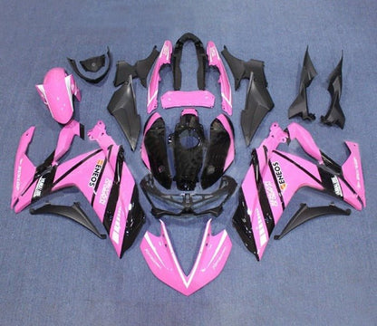 YAMAHA YZF-R3 Fairings (2015-2018) Pink, Black, White Stripe at KingsMotorcycleFairings.com