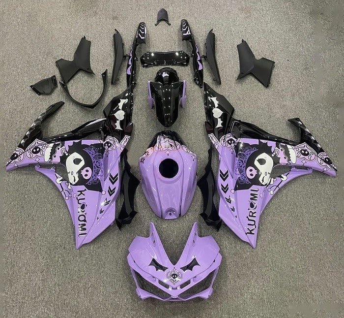 YAMAHA YZF-R3 Fairings (2015-2018) Purple, Black, Kuromi at KingsMotorcycleFairings.com