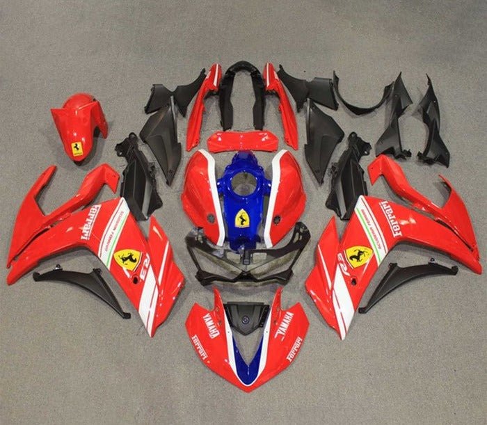 YAMAHA R3 Fairings (2015-2018) Red Ferrari at KingsMotorcycleFairings.com