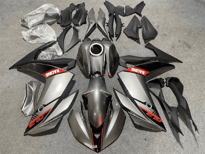 YAMAHA R3 Fairings (2015-2018) Silver, Black, Red at KingsMotorcycleFairings.com
