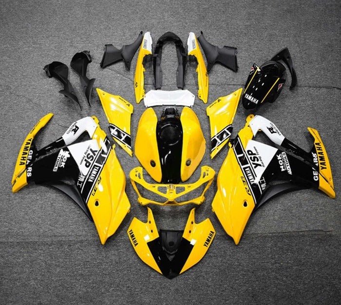 YAMAHA R3 Fairings (2015-2018) Yellow, Black, White at KingsMotorcycleFairings.com