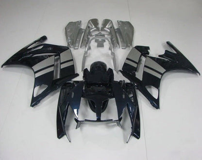 Yamaha FJR1300 Fairings (2013-2015) Black, Silver Stripes at KingsMotorcycleFairings.com