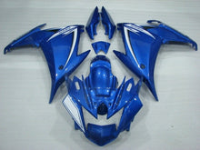 Yamaha FZ6R Fairings (2009-2015) Blue Pearl, White at KingsMotorcycleFairings.com