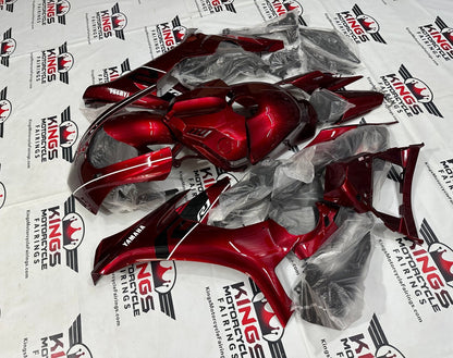 Yamaha R1 Fairing Set (2015-2019) Red, White Stripe at KingsMotorcycleFairings.com