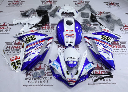 Yamaha R1 Fairings (2007-2008) Blue, White Sterilgarda #35 at KingsMotorcycleFairings.com