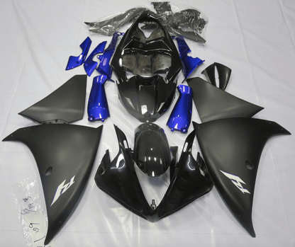 Yamaha R1 Fairings (2009-2011) Black, Matte Black, Blue at KingsMotorcycleFairings.com