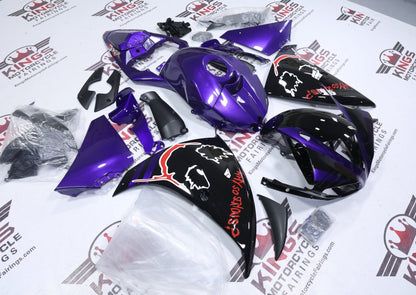Yamaha R1 Fairings (2009-2011) Purple, Black Joker at KingsMotorcycleFairings.com