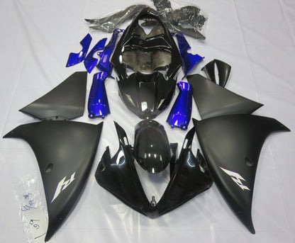 Yamaha R1 Fairings (2012-2014) Black, Matte Black, Blue at KingsMotorcycleFairings.com