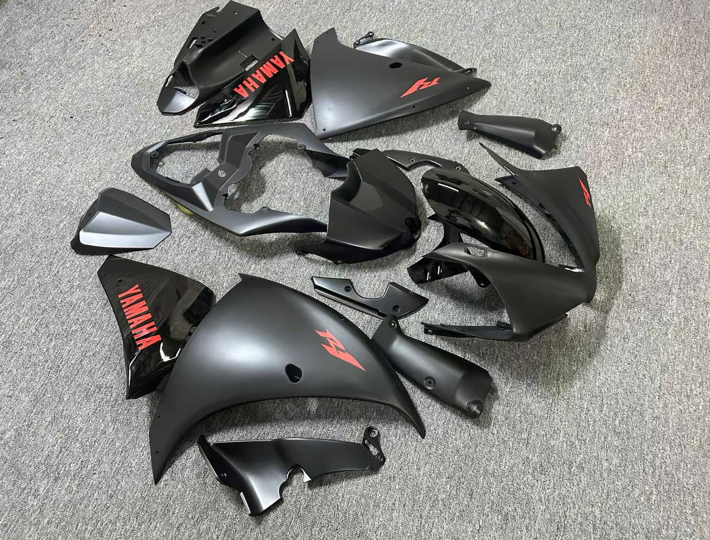 Yamaha R1 Fairings (2012-2014) Matte Black, Red, Gloss Black at KingsMotorcycleFairings.com