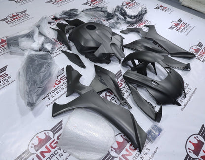 Yamaha R1 Fairings (2020-2025) Flat Gray, Black at KingsMotoryccleFairings.com