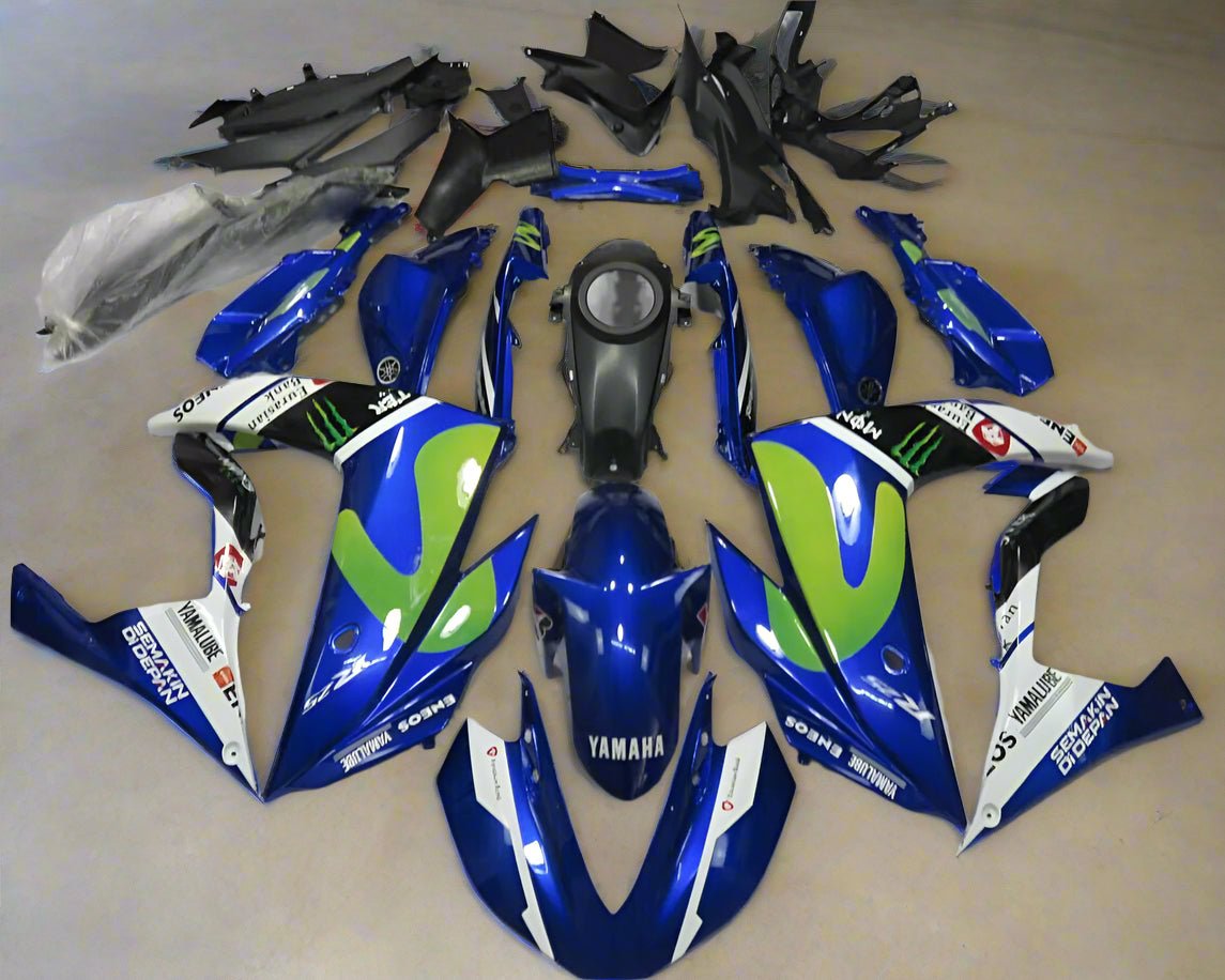 Yamaha R25 Fairings (2015-2018) Blue, White, Green at KingsMotorcycleFairings.com