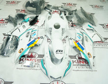 Yamaha R3 Fairing Parts (2022-2024) White, Blue Eva at KingsMotorcycleFairings.com