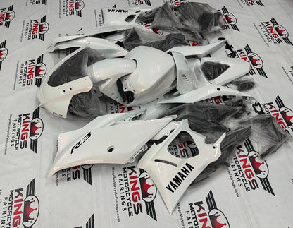 Yamaha R3 Fairing Set (2019-2021) Pearl White, Black at KingsMotorcycleFairings.com