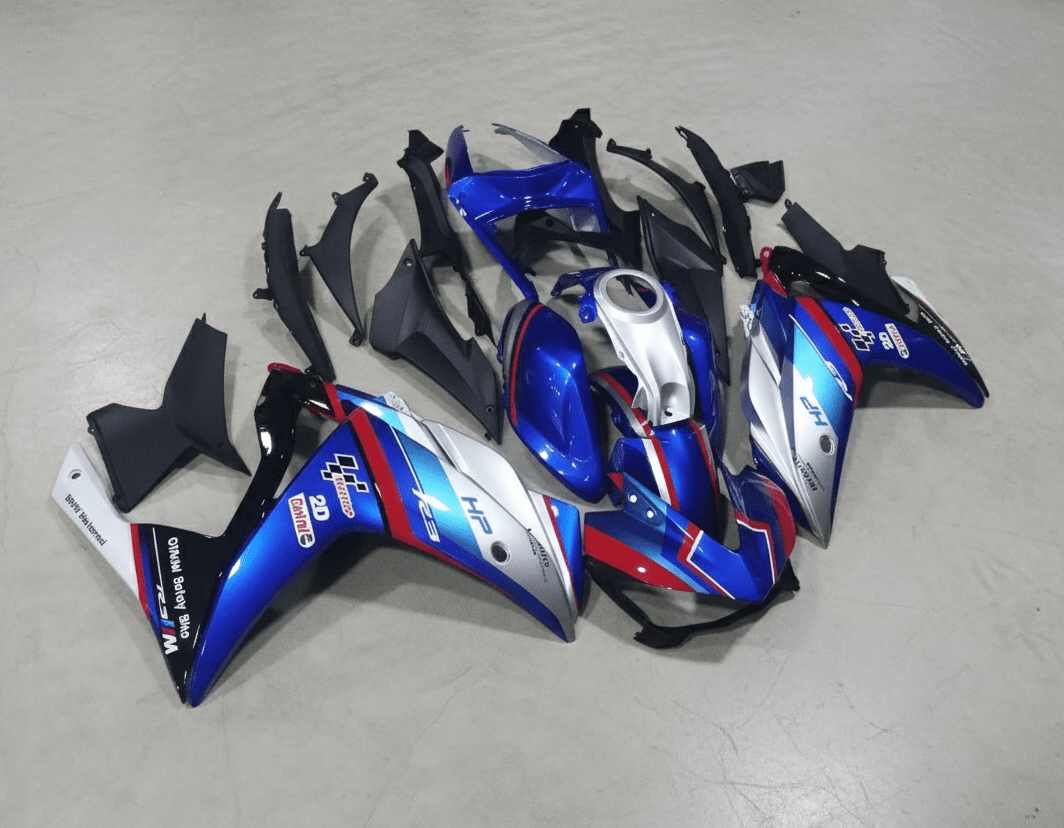 Yamaha R3 Fairings (2015-2018) Blue, Silver, Red from KingsMotorcycleFairings.com