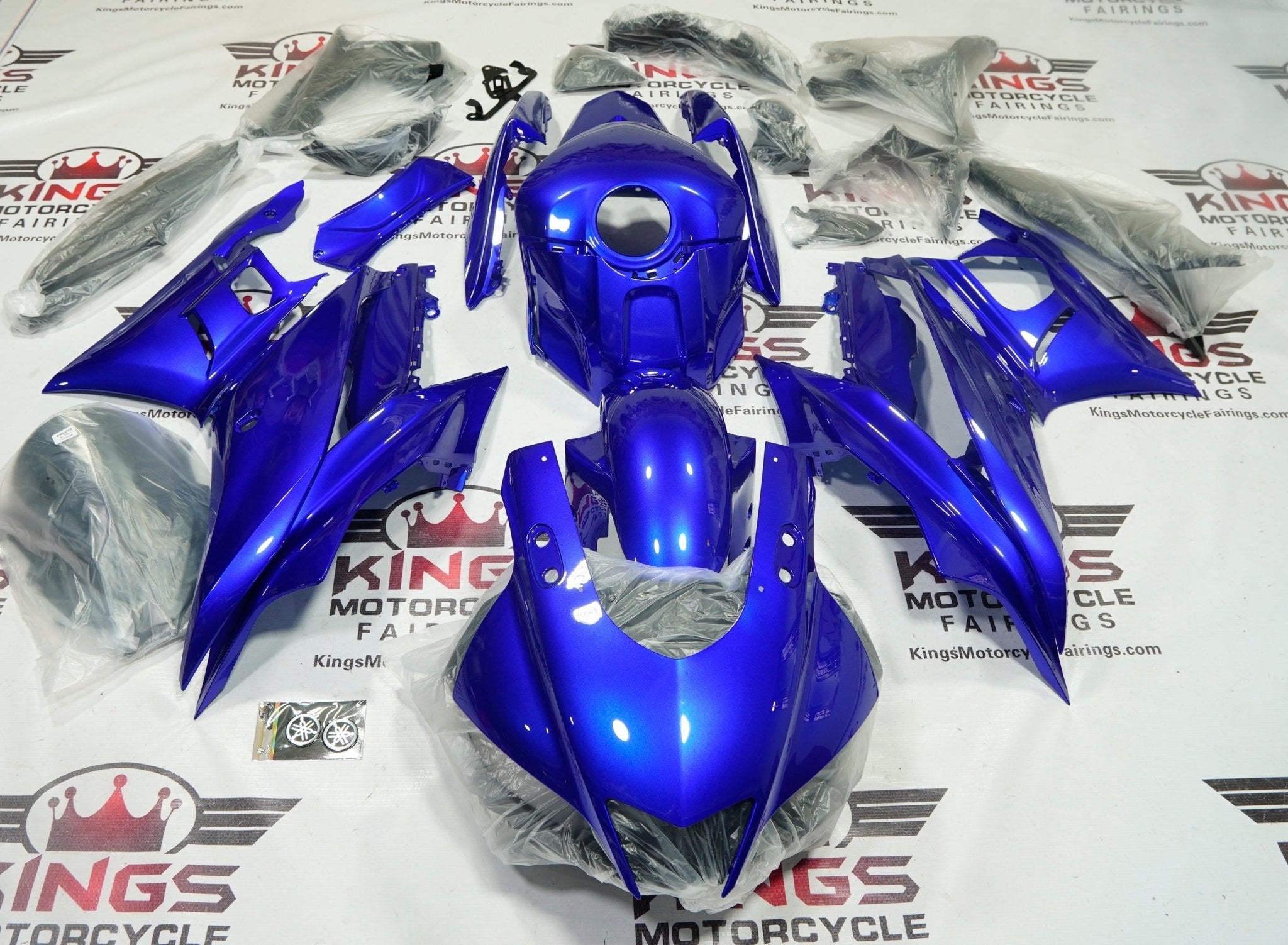 Yamaha R3 Fairings (2019-2021) Blue by KingsMotorcycleFairings.com