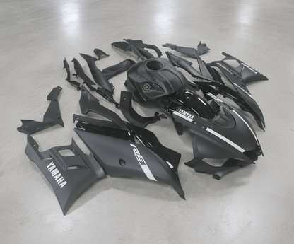 Yamaha R3 Fairings (2019-2021) Matte Black, Matte White, Black at KingsMotorcycleFairings.com