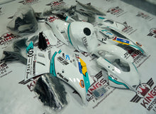 Yamaha R3 Fairings (2019-2021) White, Blue Eva at KingsMotorcycleFairings.com
