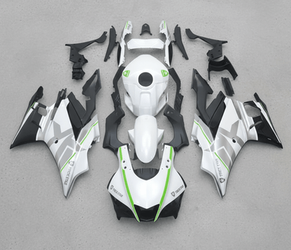 Yamaha R3 Fairings (2019-2021) White, Silver, Green at KingsMotorcycleFairings.com