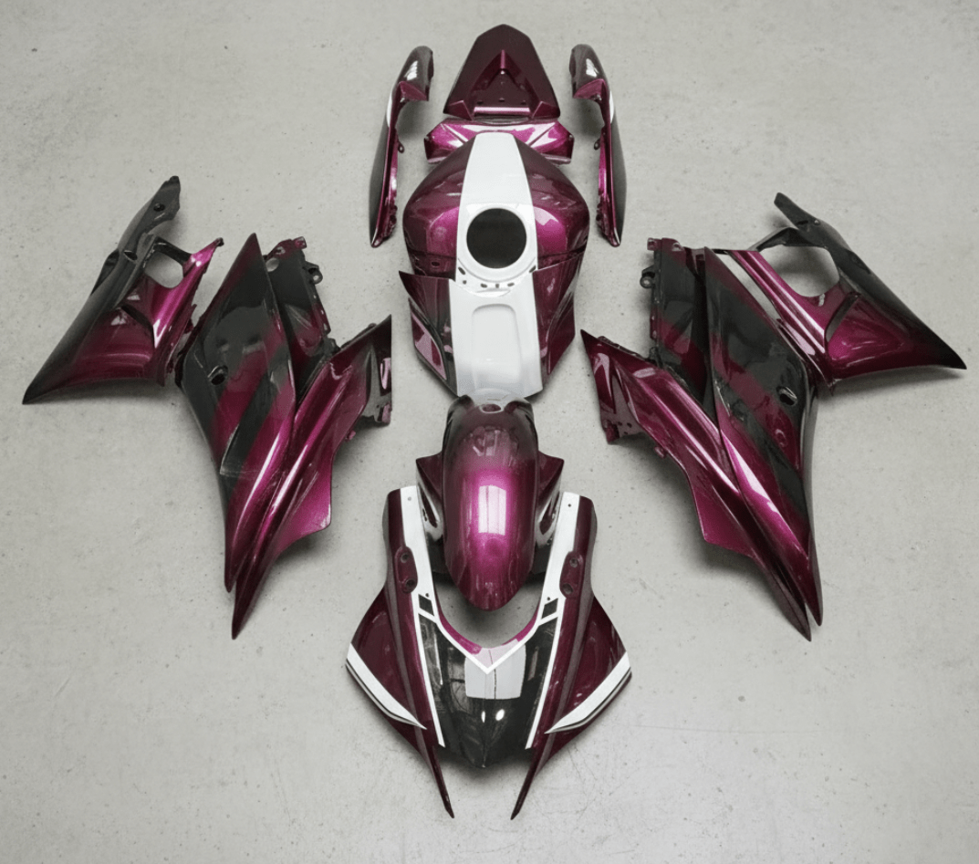 Yamaha R3 Fairings (2022-2024) Purple Magenta at KingsMotorcycleFairings.com