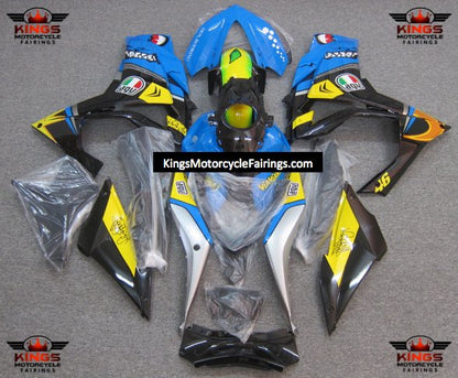 Yamaha R3 (2015-2018) Blue Shark Fairings at KingsMotorcycleFairings.com