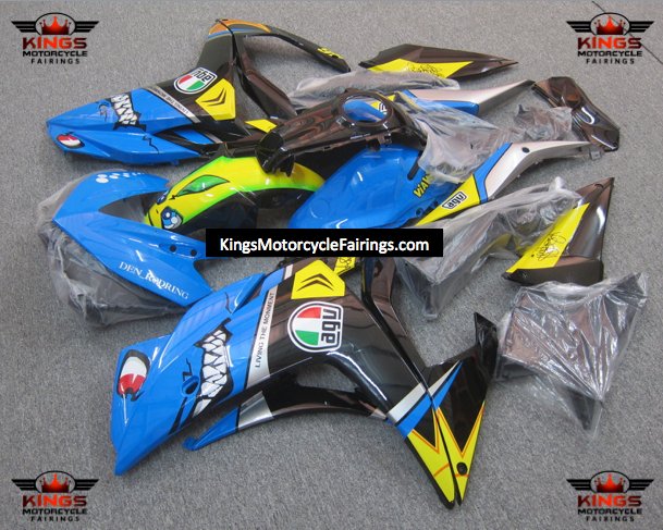 Yamaha R3 (2015-2018) Blue Shark Fairings at KingsMotorcycleFairings.com