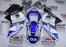 Yamaha R6 Fairing Kit (1998-2002) Blue, White, Black from KingsMotorcycleFairings.com