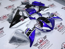 Yamaha R6 Fairings (2005) Blue, Black, White from KingsMotorcycleFairings.com