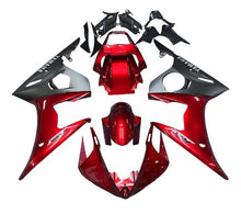 Yamaha YZF-R6 Fairings (2005) Dark Red, Matte Black, Gray at KingsMotorcycleFairings.com