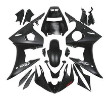 Yamaha R6 Fairings (2005) Matte Black, Silver, Red at KingsMotorcycleFairings.com