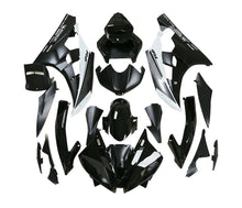 Yamaha YZF-R6 Fairings (2006-2007) Black, White, Silver Stripe at KingsMotorcycleFairings.com