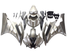 Yamaha YZF-R6 Fairings (2006-2007) Matte Gray, Matte Black at KingsMotorcycleFairings.com