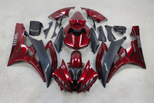 Yamaha R6 Fairings (2006-2007) Red Burgundy, Matte Black at KingsMotorcycleFairings.com
