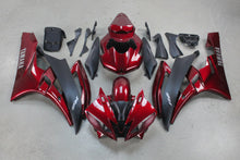 Yamaha YZF-R6 Fairings (2006-2007) Red Burgundy, Matte Black at KingsMotorcycleFairings.com