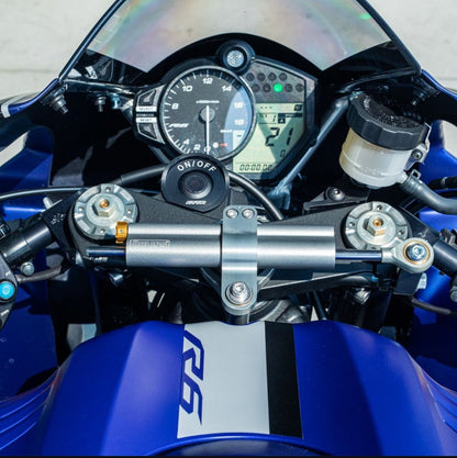 Yamaha R6 Fairings (2017-2022) Blue Gloss, White GYTR from KingsMotorcycleFairings.com