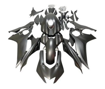 Yamaha YZF-R6 Fairings (2017-2022) All Matte Black at KingsMotorcycleFairings.com