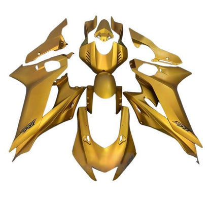 Yamaha YZF-R6 Fairings (2017-2022) Matte Gold at KingsMotorcycleFairings.com