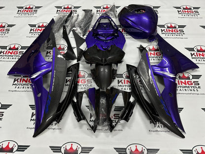 Yamaha R6 (2008-2016) Faux Carbon Fiber, Dark Purple Fairings at KingsMotorcycleFairings.com