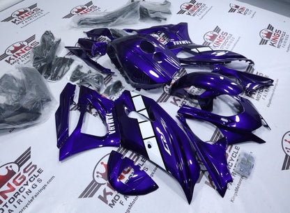 Yamaha R7 Fairing Kit (2021-2025) Purple, White Stripe from KingsMotorcycleFairings.com