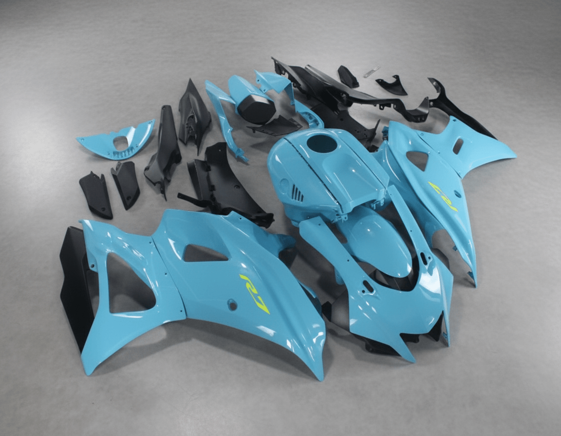 Yamaha R7 Fairing Set (2021-2025) Blue, Yellow at KingsMotorcycleFairings.com