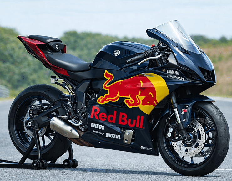 Yamaha R7 Fairings (2021-2025) Blue, Yellow, Red Bull at KingsMotorcycleFairings.com