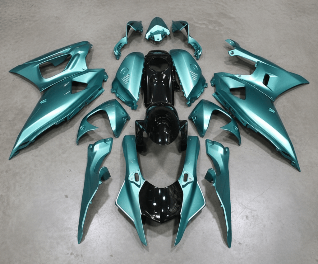 Yamaha R7 Fairings (2021-2025) Green Teal at KingsMotorcycleFairings.com